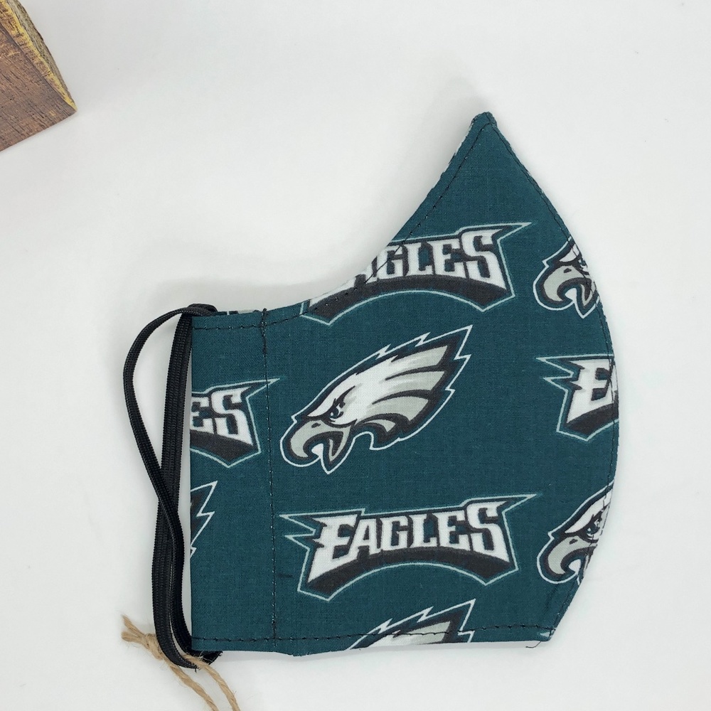 EAGLES Football 100% Cotton Face Mask~New!